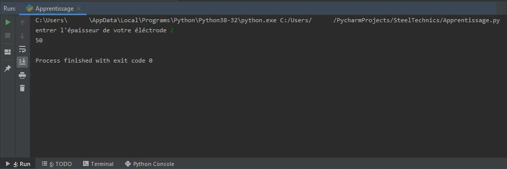 de Python à Pycharm